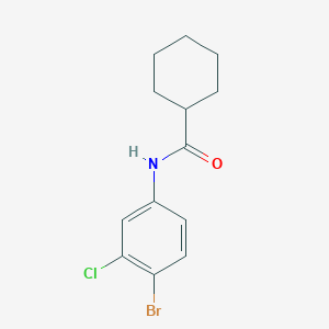 molecular formula C13H15BrClNO B322090 N-(4-bromo-3-chlorophenyl)cyclohexanecarboxamide 