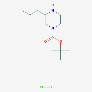 tert-Butyl 3-isobutylpiperazine-1-carboxylate hydrochloride