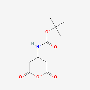Carbamic acid, N-(tetrahydro-2,6-dioxo-2H-pyran-4-yl)-, 1,1-dimethylethyl ester