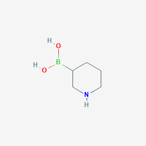 molecular formula C5H12BNO2 B3220919 5-Piperidylboronic acid CAS No. 120347-74-2