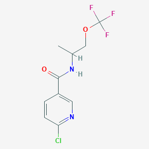 6-Chloro-N-(1-methyl-2-trifluoromethoxy-ethyl)-nicotinamide