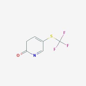 molecular formula C6H4F3NOS B3221010 5-Trifluoromethylsulfanyl-3hpyridin-2-one CAS No. 1204234-51-4