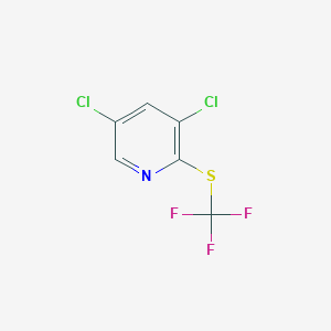 molecular formula C6H2Cl2F3NS B3221025 3,5-Dichloro-2-(trifluoromethylthio)pyridine CAS No. 1204234-58-1