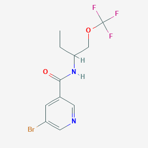 5-Bromo-N-(1-trifluoromethoxymethyl-propyl)-nicotinamide