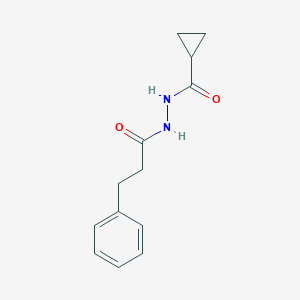 molecular formula C13H16N2O2 B322108 N'-(3-phenylpropanoyl)cyclopropanecarbohydrazide 