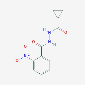 molecular formula C11H11N3O4 B322109 N'-(cyclopropylcarbonyl)-2-nitrobenzohydrazide 