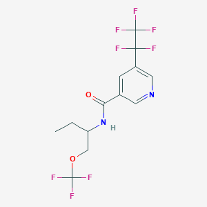 5-Pentafluoroethyl-N-(1-trifluoromethoxymethylpropyl)-nicotinamide