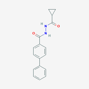 molecular formula C17H16N2O2 B322110 N'-(cyclopropylcarbonyl)biphenyl-4-carbohydrazide 
