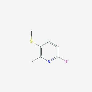 6-Fluoro-2-methyl-3-(methylthio)pyridine