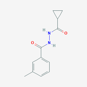 molecular formula C12H14N2O2 B322111 N'-(cyclopropylcarbonyl)-3-methylbenzohydrazide 