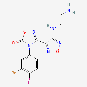 3-(4-((2-Aminoethyl)amino)-1,2,5-oxadiazol-3-yl)-4-(3-bromo-4-fluorophenyl)-1,2,4-oxadiazol-5(4H)-one