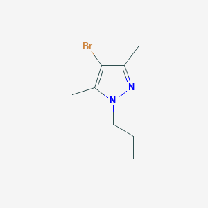 molecular formula C8H13BrN2 B3221144 4-bromo-3,5-dimethyl-1-propyl-1H-pyrazole CAS No. 1205195-05-6
