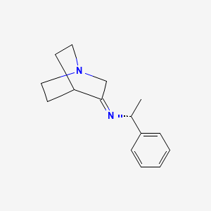 molecular formula C15H20N2 B3221167 N-[(1R)-1-phenylethyl]-1-azabicyclo[2.2.2]octan-3-imine CAS No. 120570-06-1