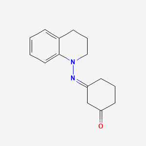 molecular formula C15H18N2O B3221189 3-(3,4-dihydro-1(2H)-quinolinylimino)cyclohexanone CAS No. 120635-48-5