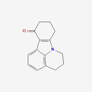 molecular formula C15H15NO B3221192 5,6,9,10-四氢-4H-吡啶并[3,2,1-jk]咔唑-11(8H)-酮 CAS No. 120635-49-6