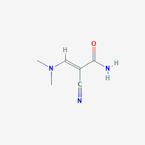 molecular formula C6H9N3O B3221198 (2E)-2-cyano-3-(dimethylamino)prop-2-enamide CAS No. 120650-89-7