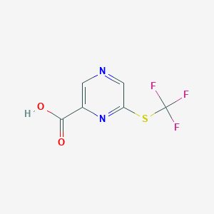 6-Trifluoromethylsulfanyl-pyrazine-2-carboxylic acid