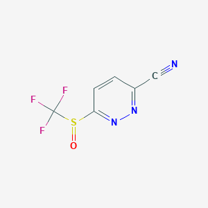 6-(Trifluoromethylsulfinyl)pyridazine-3-carbonitrile