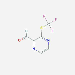 3-((Trifluoromethyl)thio)pyrazine-2-carbaldehyde