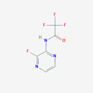 molecular formula C6H3F4N3O B3221257 2,2,2-Trifluoro-n-(3-fluoro-pyrazin-2-yl)-acetamide CAS No. 1206524-24-4