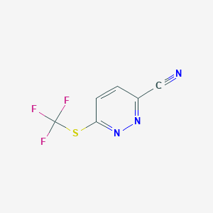 6-Trifluoromethylsulfanyl-pyridazine-3-carbonitrile