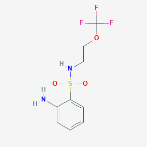 2-Amino-N-[2-(trifluoromethoxy)ethyl]benzenesulfonamide