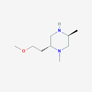 molecular formula C9H20N2O B3221293 (2R,5S)-2-(2-Methoxy-ethyl)-1,5-dimethyl-piperazine CAS No. 1206679-48-2