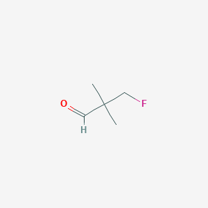 molecular formula C5H9FO B3221314 3-Fluoro-2,2-dimethylpropanal CAS No. 120688-00-8