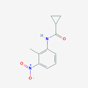 molecular formula C11H12N2O3 B322135 N-(2-methyl-3-nitrophenyl)cyclopropanecarboxamide 