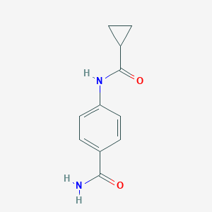 molecular formula C11H12N2O2 B322140 4-[(Cyclopropylcarbonyl)amino]benzamide 