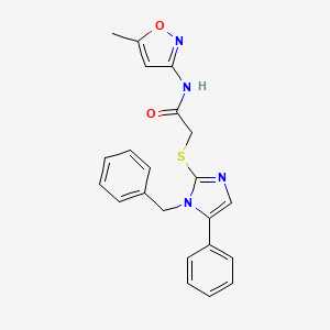 2-((1-benzyl-5-phenyl-1H-imidazol-2-yl)thio)-N-(5-methylisoxazol-3-yl)acetamide