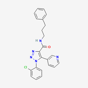 1-(2-chlorophenyl)-N-(3-phenylpropyl)-5-(pyridin-3-yl)-1H-1,2,3-triazole-4-carboxamide
