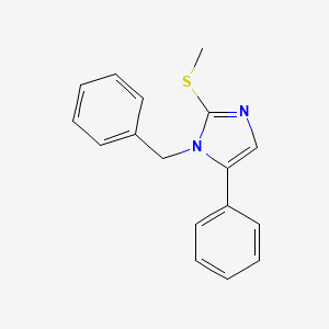 molecular formula C17H16N2S B3221451 1-benzyl-2-(methylthio)-5-phenyl-1H-imidazole CAS No. 1207010-21-6
