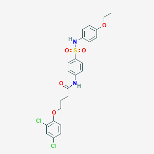 molecular formula C24H24Cl2N2O5S B322148 4-(2,4-dichlorophenoxy)-N-{4-[(4-ethoxyanilino)sulfonyl]phenyl}butanamide 