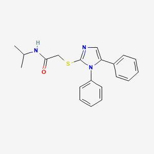 2-((1,5-diphenyl-1H-imidazol-2-yl)thio)-N-isopropylacetamide