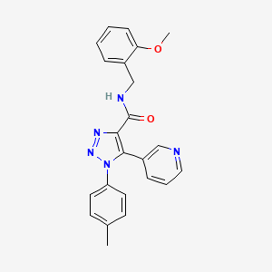 molecular formula C23H21N5O2 B3221519 7-chloro-2-(2-methoxyphenyl)-N-(3-methoxypropyl)imidazo[2,1-b][1,3]benzothiazol-3-amine CAS No. 1207027-16-4