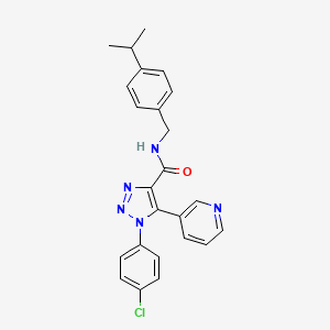 N-(2,5-dimethoxyphenyl)-3,5,6-trimethyl-2-(morpholin-4-ylcarbonyl)-1-benzofuran-7-sulfonamide