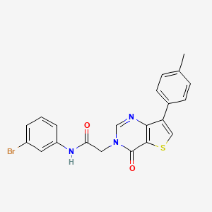 N-(3-bromophenyl)-2-[7-(4-methylphenyl)-4-oxothieno[3,2-d]pyrimidin-3(4H)-yl]acetamide