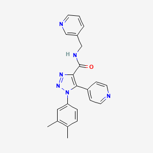 molecular formula C22H20N6O B3221543 N~4~-cycloheptyl-N~1~-[5-(morpholin-4-ylsulfonyl)-2-thienyl]piperidine-1,4-dicarboxamide CAS No. 1207030-42-9