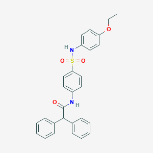 molecular formula C28H26N2O4S B322160 N-{4-[(4-ethoxyanilino)sulfonyl]phenyl}-2,2-diphenylacetamide 