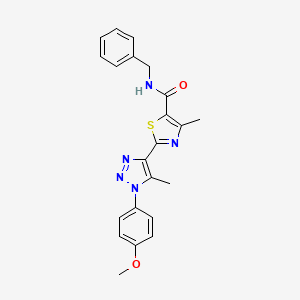 N-benzyl-2-(1-(4-methoxyphenyl)-5-methyl-1H-1,2,3-triazol-4-yl)-4-methylthiazole-5-carboxamide