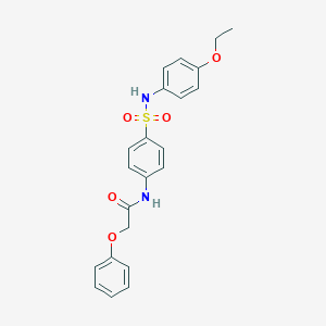 molecular formula C22H22N2O5S B322163 N-{4-[(4-ethoxyanilino)sulfonyl]phenyl}-2-phenoxyacetamide 