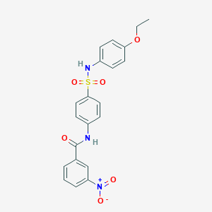 molecular formula C21H19N3O6S B322164 N-{4-[(4-ethoxyanilino)sulfonyl]phenyl}-3-nitrobenzamide 
