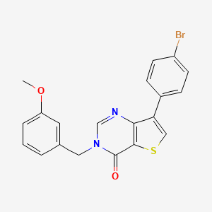 7-(4-bromophenyl)-3-(3-methoxybenzyl)thieno[3,2-d]pyrimidin-4(3H)-one