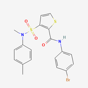 N-(4-bromophenyl)-3-[methyl(4-methylphenyl)sulfamoyl]thiophene-2-carboxamide