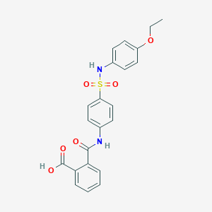 molecular formula C22H20N2O6S B322171 2-({4-[(4-Ethoxyanilino)sulfonyl]anilino}carbonyl)benzoic acid 