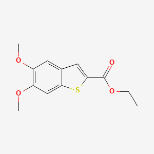 molecular formula C13H14O4S B3221733 Ethyl 5,6-dimethoxy-1-benzothiophene-2-carboxylate CAS No. 1207537-68-5