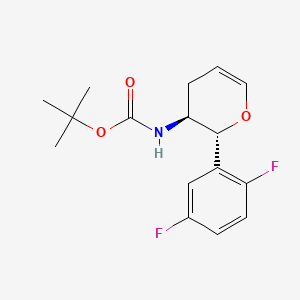 tert-butyl ((2R,3S)-2-(2,5-difluorophenyl)-3,4-dihydro-2H-pyran-3-yl)carbamate