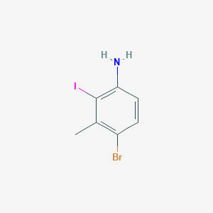 molecular formula C7H7BrIN B3221757 4-Bromo-2-iodo-3-methylaniline CAS No. 1208077-24-0