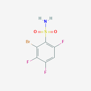 molecular formula C6H3BrF3NO2S B3221769 2-Bromo-3,4,6-trifluorobenzenesulfonamide CAS No. 1208077-62-6